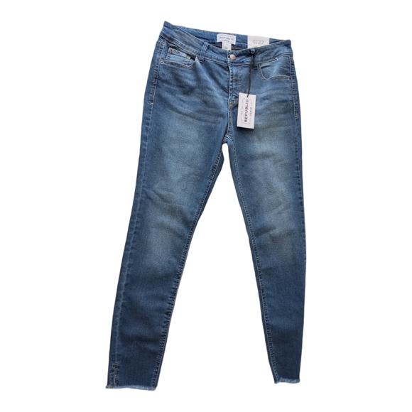 For The Republic Denim Skinny Jeans Size 6/27 Blue Stretch Mid Rise NWT - Picture 10 of 10